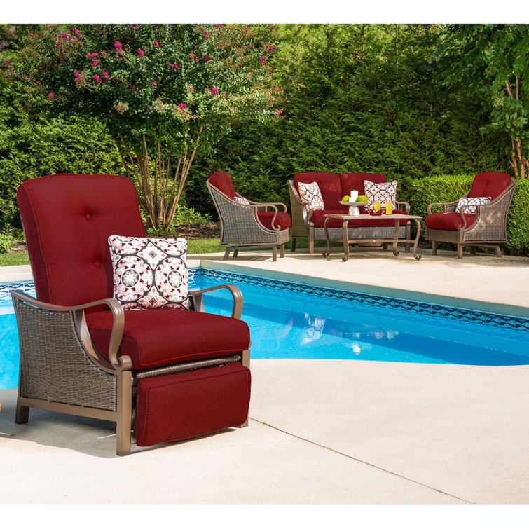 Sherwood luxury recliner patio chair with cushions hot sale